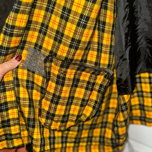 Yellow Plaid Women's Jacket by Maggie Barnes Clueless - Picture 6 of 8